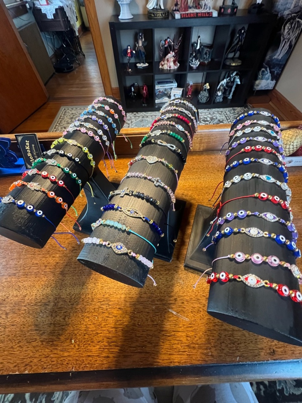 Choose One: 12pc Evil Eye Adjustable Bracelets